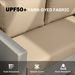 2 Seat Patio Furniture Cushions, 46x26x5 In, Thick Outdoor Loveseat Cushion Set With Removable Cover, Fade-Resistant Replacement Cushions For Outdoor Furniture, Couch, Bench, Swing, Beige_maomaolike.com