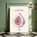 Fig Themed Painting Poster, Soft Watercolor Half-cut Fig Poster, Gentle Natural Fruit Artwork Ideal For Kitchen And Dining Room Wall Decor_maomaolike.com