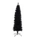 7.5FT Black Slim Artificial Christmas Tree Includes Foldable Metal Stand_maomaolike.com