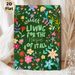 Floral Inspirational Quote Painting Poster, Vibrant Whimsical Hand-drawn Colorful Floral Poster, Uplifting Hopeful Message, Ideal For Home, Living_maomaolike.com