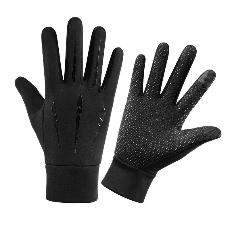 Outdoor Autumn And Winter Cold Proof Windproof Waterproof Men's Full Finger Cycling Equipment Cycling Takeaway Warm Gloves_maomaolike.com