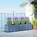 Plastic Raised Garden Bed, 5 X 1 X 1 Ft Outdoor Flower Box With Drainage Holes For Vegetables, Herbs, Blue_maomaolike.com