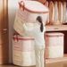 PVC Mesh Quilt Storage Bag, Large Capacity, For Clothes, Quilts, Moving, Packing, And Organizing Luggage; Waterproof And Moisture-proof._maomaolike.com