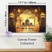 Islamic Mosque & Desert Camel Caravan Painting Poster, Warm-hued Traditional Oriental Scenery Poster, Serene Cultural Decor Ideal For Living Room_maomaolike.com
