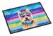 Westie Hippie Dawg Doormat Front Door Mat Indoor Outdoor Rugs For Entryway, Non Slip Washable Low Pile, 24H X 36W_maomaolike.com