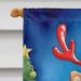 Pomeranian Christmas Reindeer House Flag Large Porch Sleeve Pole Decorative Outside Yard Banner Artwork Wall Hanging, Polyester, House Size, Multicolor_maomaolike.com