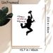 Lucky Chimney Sweep Quote Painting Poster, Minimalist Black Silhouette Poster, Whimsical Luck-inspired Design, Ideal For Living Room And Entryway_maomaolike.com