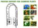 Metal Garden Arch With Doors Garden Arbor Trellis Climbing Plants Support Arch Outdoor Arch Wedding Arch Party Events Archway Black_maomaolike.com