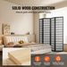 VEVOR Room Divider, 4 Panel Japanese Room Divider, Wood Folding Privacy Screen Indoor, Japanese Partition Dividers Portable Decoration Screens, For Room Separation Home Office Restaurant & Bedroom_maomaolike.com