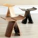 No-Assembly Living Room Butterfly Dressing Internet Celebrity Shoe Changing Stool Entrance Seatable Solid Wood Artistic_maomaolike.com