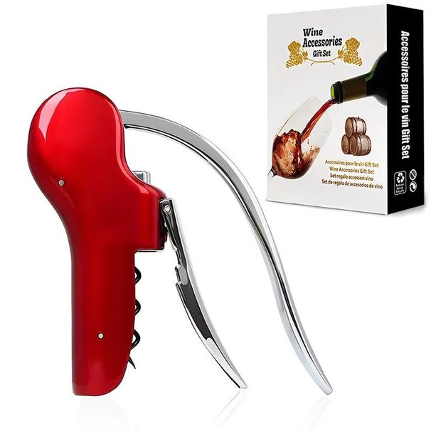 Professional Waiters Corkscrew Wine Opener, Easy Use For Bartenders & Home Bar, Ideal For All Season Beverages
_maomaolike.com