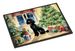 Poodle Cozy Christmas Doormat Front Door Mat Indoor Outdoor Rugs For Entryway, Non Slip Washable Low Pile, 24H X 36W_maomaolike.com