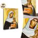 Saint Gertrude Religious Painting Poster, Traditional Icon-style Poster Featuring Saint Gertrude With Cat & Book, Serene Devotional Decor Ideal For_maomaolike.com