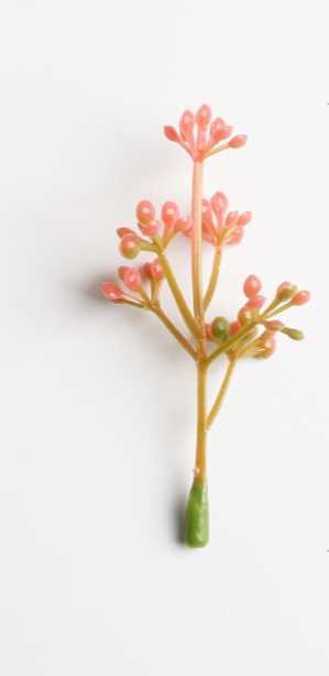 Plants Artificial Flowers Plastic Six-Pronged Christmas Wreath Decoration Small Fruit Accessories Wholesale_maomaolike.com