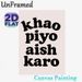 Khao Piyo Aish Karo Typography Painting Poster, Minimalist Bold Retro Text Poster, Warm Life-focused Decor Suitable For Kitchen, Dining Area_maomaolike.com