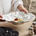 Wrinkled Deep Dish Bowl Japanese Style Tableware Western Salad Ceramic High-End Plate Household 2025 New Model_maomaolike.com