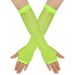 Unisex Thick fishnet gloves Mesh long gloves PROM party leaky finger gloves Punk sexy mesh gloves_maomaolike.com