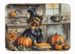 Yorkie Fall Kitchen Pumpkins Memory Foam Kitchen Mat Machine Washable Anti-Fatigue Mat Cushion Comfort Bath Mat Or Kitchen Rug_maomaolike.com