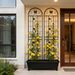 2 Pack Metal Garden Trellis 86.7 X 19.7 Rustproof Trellis For Climbing Plants Outdoor Flower Support Black_maomaolike.com