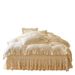 Princess Style Milk Velvet Set Four-Piece Double-Sided Coral Fleece Duvet Cover Flannel Quilted Bed Sheet_maomaolike.com