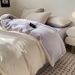 2026 Summer Solid Color Ice Silk Four-Piece Class A Cooling Bed Sheet And Duvet Cover, Dormitory Three-Piece Set, Nantong Bedding_maomaolike.com