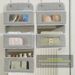 Home Storage Hanging Bag Foldable Fabric Clothes Sundries Bag Multi-functional Visual Storage Hanging Bag_maomaolike.com