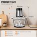 2L Vegetable Chopper Small Food Processor Grinder Mixer Electric Dicer With 2 Speeds Meat Mincer_maomaolike.com