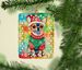 Chihuahua Christmas Porcelain Ornament Christmas Tree Hanging Decorations For Home Christmas Holiday, Rectangle, Gift, Multicolor_maomaolike.com