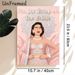 Pin The Bindi On The Bride Painting Poster, Pastel Pink Elegant Illustrated Indian Bride Poster, Interactive Party Game Decor For Bachelorette Parties_maomaolike.com