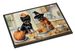 Affenpinscher Fall Kitchen Pumpkins Doormat Front Door Mat Indoor Outdoor Rugs For Entryway, Non Slip Washable Low Pile, 24H X 36W_maomaolike.com