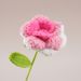 Yarn Crochet Qixi Valentine's Day Gift Knitted Artificial Flower Finished Product Cross-Border Rose Bouquet_maomaolike.com