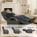 Power Lift Recliner Chair For Elderly, Recliner Chair With Massage & Heat, Electric Leather Lift Recliner Chair For Living Room With Side Pocket, Charcoal Gray_maomaolike.com