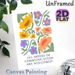 Floral Themed Painting Poster, Retro Textured Colorful Assorted Flowers Poster, Inclusive Welcoming Message Ideal For Home, Living Room, Office_maomaolike.com