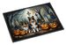 Sheltie Spooky Halloween Doormat Front Door Mat Indoor Outdoor Rugs For Entryway, Non Slip Washable Low Pile, 24H X 36W_maomaolike.com