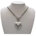 Fashion New Silver Color Heart Pendant Necklace Stainless Steel Retro Simple Personality Punk Style Men And Women_maomaolike.com