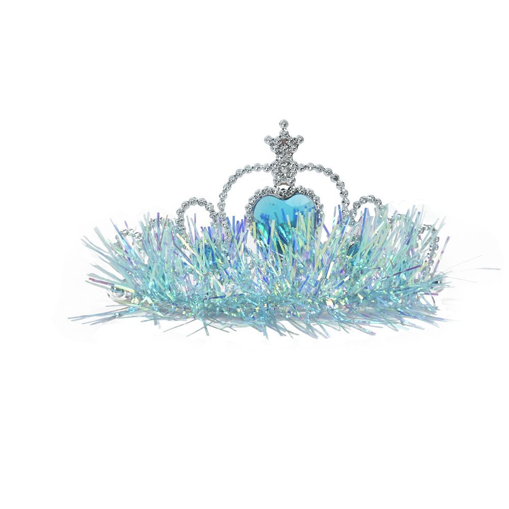Soochat Happy New Year Headband Tiara New Year Headband Hair Hoop Headdress With Tinsel New Year Eve Party Supplies 7.5cm*16cm 12pcs_maomaolike.com