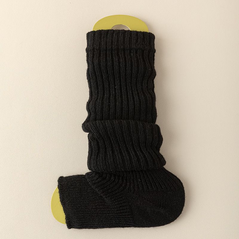 Stocking pile plush and pile thick long tube stocking leg cover women solid color warm stocking_maomaolike.com