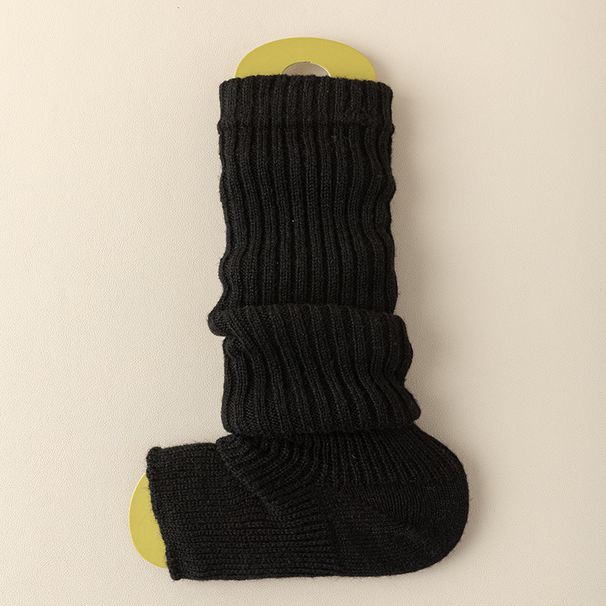 Stocking pile plush and pile thick long tube stocking leg cover women solid color warm stocking_maomaolike.com