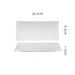 Pure White High-End Ceramic Rectangular Sushi Sashimi Western Cake Snack Plate Restaurant Tableware_maomaolike.com