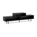 3 Cubby TV Stand For TVs Up To 70 Inch Entertainment Center With Open Storage Compartments_maomaolike.com