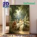 18th-Century Garden Tea Party Painting Poster, Elegant Classic Romantic Poster, Delicate Vintage Aristocratic Outdoor Tea Gathering Artwork, Ideal For_maomaolike.com