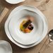 Ceramic Straw Hat Irregular Salad Soup Hotel Restaurant Creative Specialty Tableware White Artistic Dish Plate_maomaolike.com