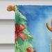 Scottish Terrier Christmas Reindeer House Flag Large Porch Sleeve Pole Decorative Outside Yard Banner Artwork Wall Hanging, Polyester, House Size, Multicolor_maomaolike.com