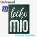 Chalk-style "Lecko Mio" Painting Poster, Vintage Chalkboard-inspired Poster, Hand-drawn White Lettering Design Brings Rustic Charm, Suitable For_maomaolike.com