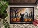 Affenpinscher Spooky Halloween Doormat Front Door Mat Indoor Outdoor Rugs For Entryway, Non Slip Washable Low Pile, 24H X 36W_maomaolike.com