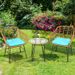 3 Pieces Rattan Furniture Set With Cushioned Chair Table_maomaolike.com