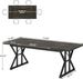 Wood Dining Table, Farmhouse 70.8" Kitchen Table For 6 People_maomaolike.com