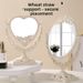 Bedroom Princess Vanity Table‑style Rotating European‑style Vintage Double‑sided Makeup Mirror, Dormitory Dressing Table Mirror_maomaolike.com