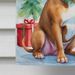 Pit Bull Terrier Christmas Reindeer House Flag Large Porch Sleeve Pole Decorative Outside Yard Banner Artwork Wall Hanging, Polyester, House Size, Multicolor_maomaolike.com