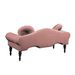 54"Width Modern Velvet Upholstered Loveseat Sofa Accent Bedside Entryway Bench Small Sofa 2 Seater Couch Settee For Living Room Bedroom Nail Head Trimming With Wood Legs 2 Pillows,Dark Pink_maomaolike.com